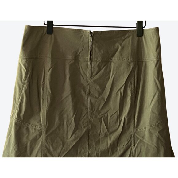 Royal Robbins Women's Size 12 Sage Green Unlined Casual Hiking Skirt Waist 34" - Picture 4 of 7